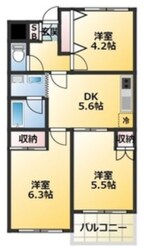 第二宝マンションの物件間取画像